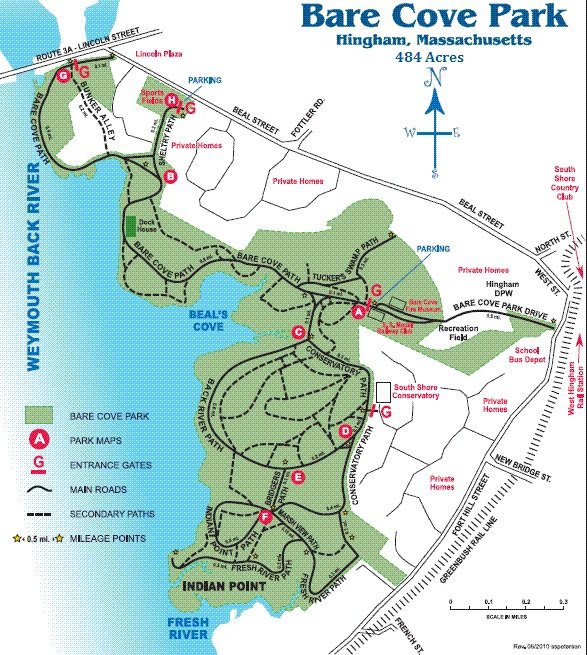 Bare Cove Park Map - South Shore Trails