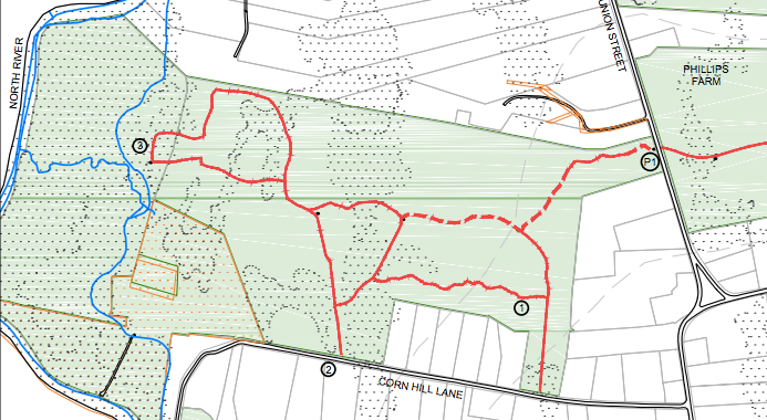 Corn Hill Woodlands Map